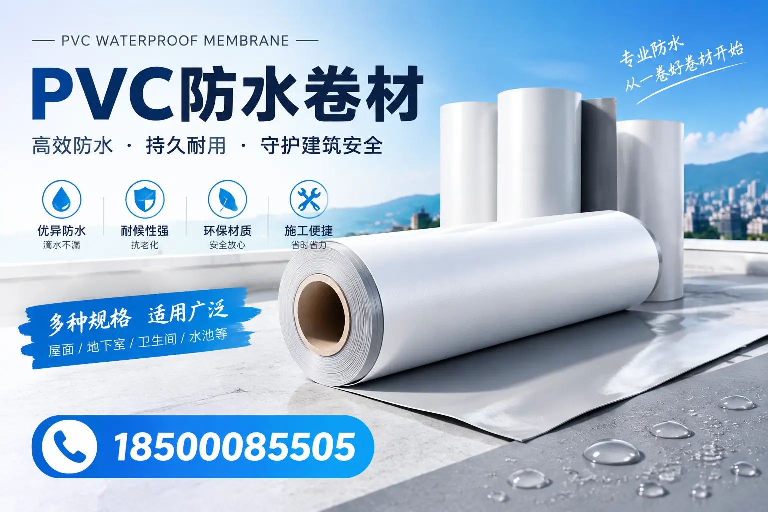 如何选择适合的PVC防水卷材?专家为您解答西安的需求